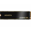 Твердотельный накопитель SSD M.2 2280 2TB ADATA LEGEND 960 [ALEG-960-2TCS] PCIe Gen4x4 with NVMe, 7400/6800, IOPS 750/630K, MTBF 2M, 3D NAND, 1560TBW, 0,43DWPD, Heat Sink, SMI SM2264, Work with PS5, RTL